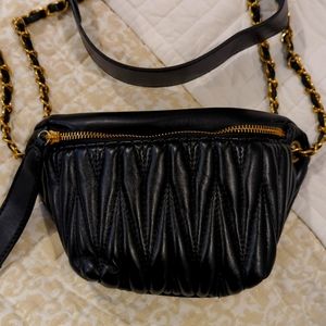 Faux leather fanny pack